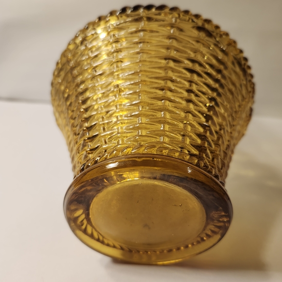 Vintage Empoli Amber Fruit Basket Italian Genie Bottle Decanter- PLEASE READ - Picture 4 of 11